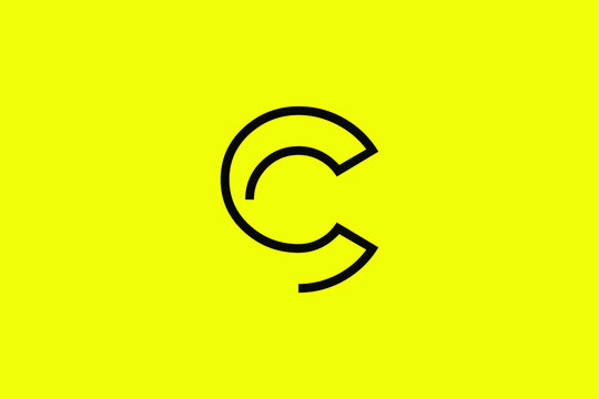 Professional Innovative Initial C logo and CC logo. Letter C CC Minimal elegant Monogram. Premium Business Artistic Alphabet symbol and sign 