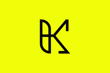 Professional Innovative Initial K logo and KK logo. Letter K KK Minimal elegant Monogram. Premium Business Artistic Alphabet symbol and sign 