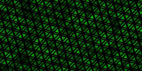 Light Green vector backdrop with lines, triangles.