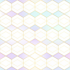 Abstract white mosaic seamless texture.