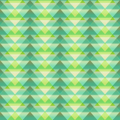 Green triangle seamless pattern.