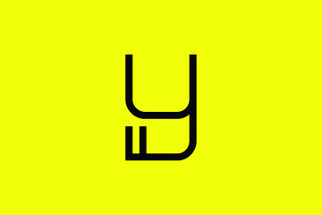 Professional Innovative Initial YF logo and FY logo. Letter Y Minimal elegant Monogram. Premium Business Artistic Alphabet symbol and sign 