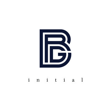 BRG Logo, initial letter in line and geometric style.