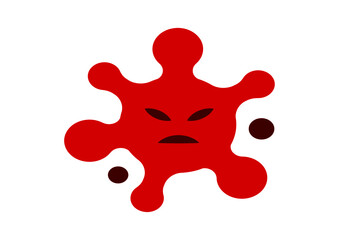 Corona virus vector icon. Coronavirus sign