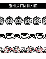 abstract background native north american set