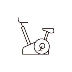 Stationary bike icon. Workout symbol modern, simple, vector, icon for website design, mobile app, ui. Vector Illustration