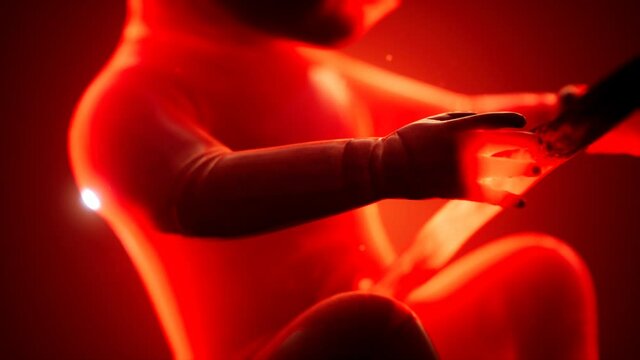 medical 3d animation of a human fetus