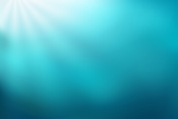 Obraz premium Ocean bed with sunlight. Abstract blue gradient background. Blurred water aqua backdrop. Vector illustration for your graphic design, banner, poster