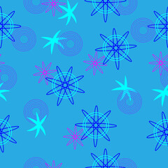 Abstract seamless pattern on fabric.