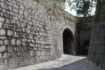 Fototapeta na wymiar Vestiges de fortifications à Saint Paul de Vence, ville de Saint Paul de Vence, Département des Alpes Maritimes, France