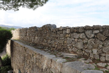 Vestiges de fortifications à Saint Paul de Vence, ville de Saint Paul de Vence, Département des Alpes Maritimes, France