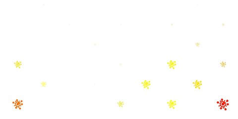 Light Orange vector texture with disease symbols.