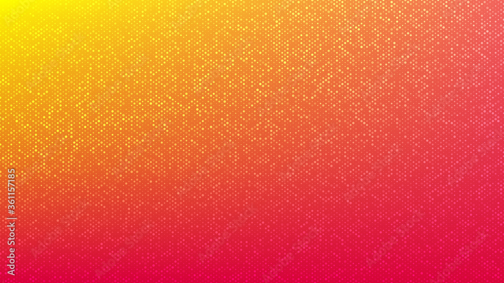 Wall mural gradient dotted background. pattern with dot and circles. futuristic orange background for brochures