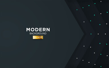 luxury premium dark abstract overlay layers background banner. Realistic light effect on textured black pentagon and dots background.with blue line.digital template,vector illustration.