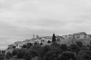 Obraz premium Vue générale du village de Saint Paul de Vence, ville de Saint Paul de Vence, Département des Alpes Maritimes, France