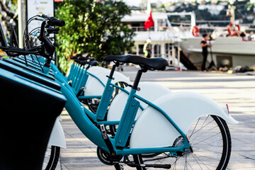 Multiple stationed bikes for rent