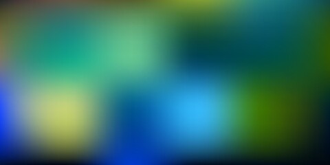 Light Blue, Yellow vector blurred background.