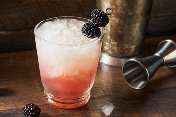 Boozy Blackberry Bramble Gin Cocktail