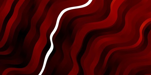 Dark Red vector texture with wry lines. Colorful illustration in abstract style with bent lines. Pattern for booklets, leaflets.