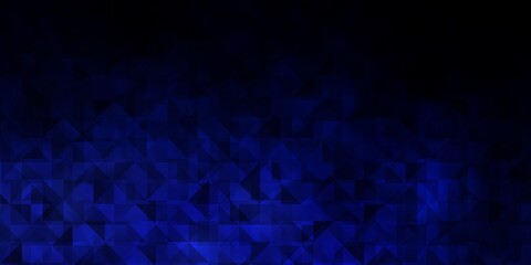 Obraz premium Dark BLUE vector template with crystals, triangles.