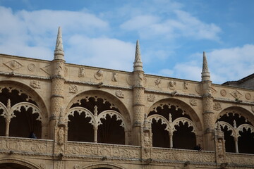 Fototapeta na wymiar Arched windows in a monastery