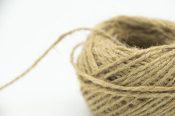 bunch of vintage brown yarn