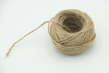 bunch of vintage brown yarn