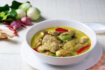 Green Curry with Pork ,Thai food