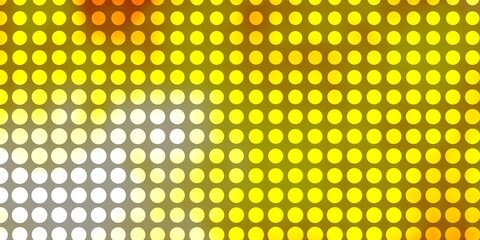 Light Orange vector template with circles. Abstract illustration with colorful spots in nature style. Pattern for wallpapers, curtains.