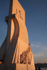 Large memorial at dusk in Portugal