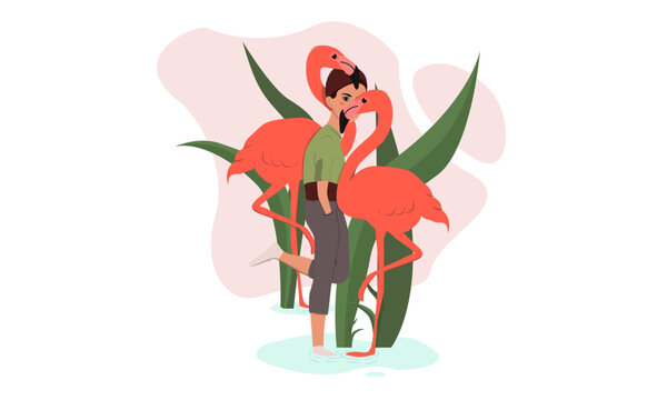 Flamingo Girl