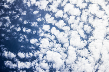 Clouds on the blue sky. Background, texture.
