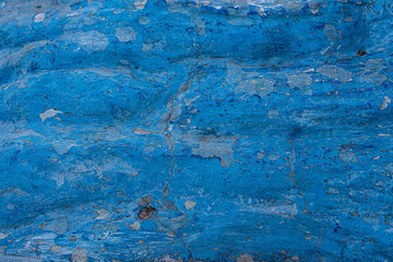 A blue texture of the rough wall background