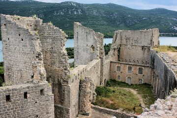 ruin in Mali Ston, Croatia