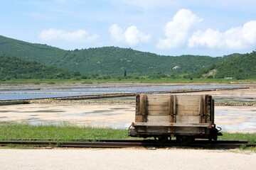 saltpans in Ston, Croatia