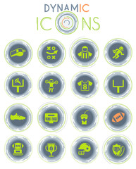 american football dynamic icons