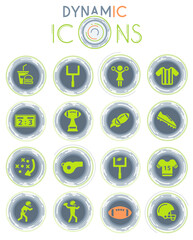 American football dynamic icons