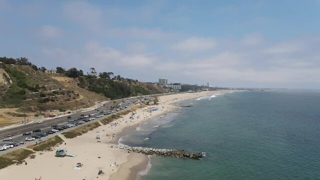 Malibu Beaches Aerial Flyover hd