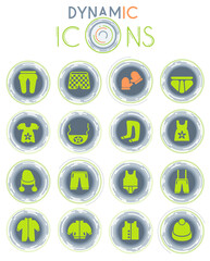 baby clothes dynamic icons