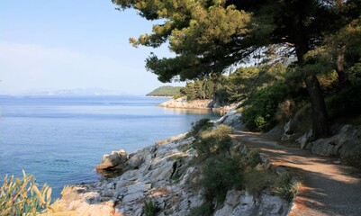 Obraz premium coastline, Trpanj, Peljesac, Croatia