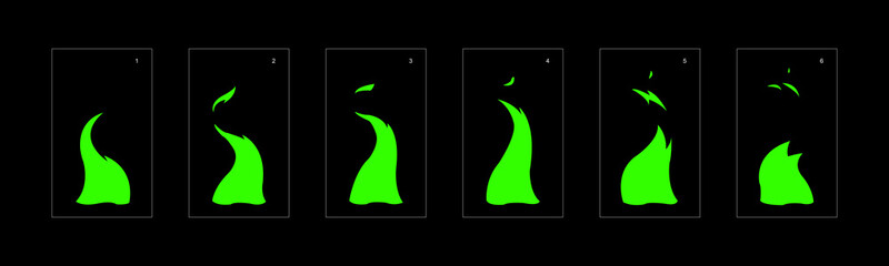 liquid explosion effect. Explosion Animation effect. Animation Sprite sheet for games, cartoon or animation. vector style animation effect 1329.