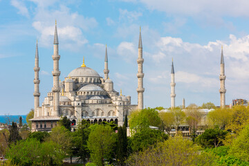 Fototapeta na wymiar The Blue Mosque in Istanbul, Turkey.