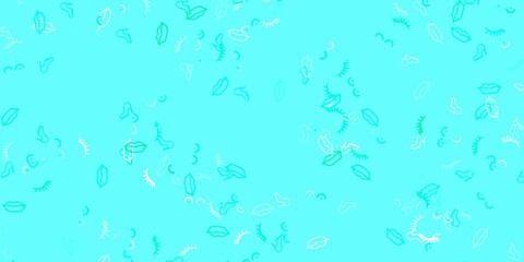 Light Green vector backdrop with woman's power symbols.