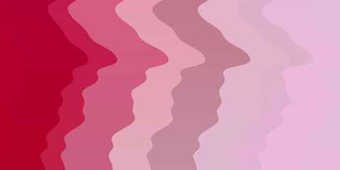 Obraz premium Light Pink vector layout with circular arc. Colorful illustration in abstract style with bent lines. Pattern for commercials, ads.