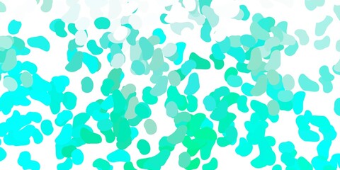 Light green vector background with random forms.