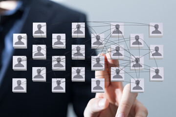 network team connection symbol lines relationship