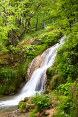 Fototapeta na wymiar Waterfall Gostilje on Zlatibor mountain in Serbia