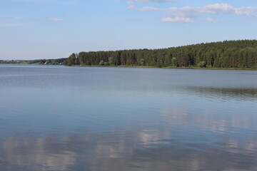 В походе на озеро красивые места