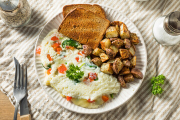 Healthy Homemade Eggwhite vegetarian Omlette
