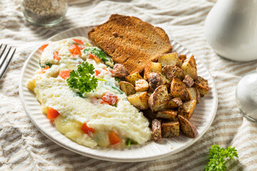 Healthy Homemade Eggwhite vegetarian Omlette